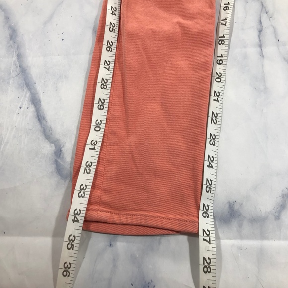 J. Crew Coral Orange Toothpick Ankle Skinny Jeans - Picture 7 of 8